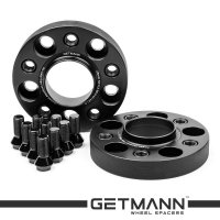 GETMANN | Колесная проставка-адаптер 25мм PCD 5x112 DIA 66.6 с футорками 14x1.5 для Audi, Mercedes-Benz, Porsche (Кованая)