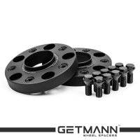 GETMANN | Колесная проставка-адаптер 25мм PCD 5x130 DIA 71.6 с футорками 14x1.5 для Audi, Porsche, Volkswagen (Кованая)