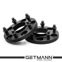 GETMANN | Колесная проставка-адаптер 15мм PCD 5х114.3 DIA 66.1 со шпильками 12x1.25 для Infiniti, Nissan, Renault (Кованая)