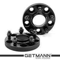GETMANN | Колесная проставка-адаптер 20мм PCD 5x114.3 DIA 64.1 со шпильками 12x1.5 для Acura, Honda, Land Rover (Кованая)