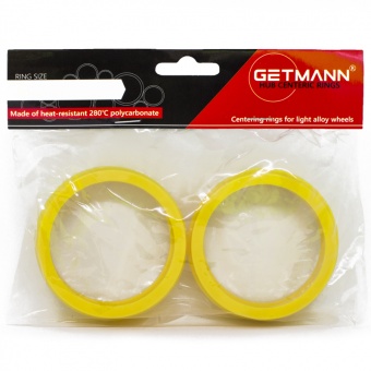 GETMANN | Комплект центровочных колец 74.1 х 72.6 Термопластик 280°C