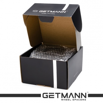 GETMANN | Колесная проставка-адаптер 25мм PCD 5x112 DIA 66.6 с футорками 14x1.5 для Audi, Mercedes-Benz, Porsche (Кованая)