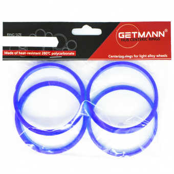 GETMANN | Комплект центровочных колец 72.6 х 64.1 Термопластик 280°C