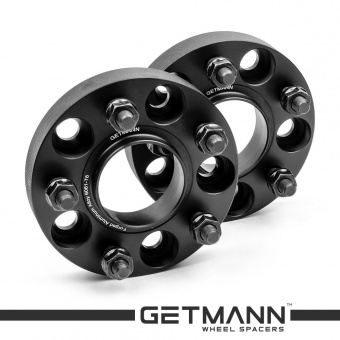 GETMANN | Колесная проставка-адаптер 25мм PCD 5x114.3 DIA 60.1 со шпильками 12x1.5 для Geely, Lexus, Suzuki, Toyota (Кованая)