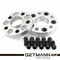 GETMANN | Колёсная проставка-адаптер 20мм PCD 4x100 DIA 60.1 на 4х114.3 DIA 58.1 с футорками 12х1.5(Кованый алюминий)