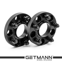 GETMANN | Колесная проставка-адаптер 20мм PCD 5x114.3 DIA 70.5 со шпильками 1/2 для Ford Escape, Explorer, Mustang(Кованая)Черный