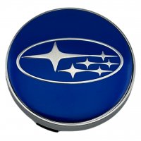 Колпачки на диски Subaru (60/56) Синие