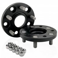 Колесная проставка-адаптер 15мм PCD 5x108 DIA 63.4 со шпильками 12x1.5 для Ford, Jaguar, Volvo (Кованая)