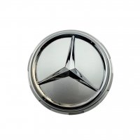 Колпачки на диски Mercedes AMG (75/70) A0004000900 Серебряные