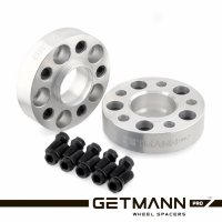 GETMANN | Переходная проставка-адаптер 50мм с 5x120 DIA 74.1 на 5x112 DIA 66.6 с футорками 14x1.25 (Кованый алюминий)