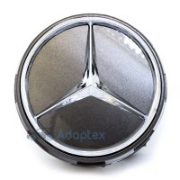 Колпачки на диски Mercedes AMG (75/70) A0004000900 Серые