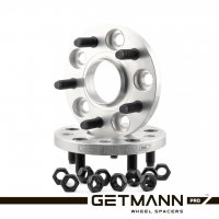GETMANN | Колёсная проставка-адаптер 15мм PCD 5x108 DIA 65.1 на 5х120 DIA 72.6 со шпильками 12х1.5(Кованый алюминий)