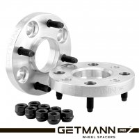 GETMANN | Колёсная проставка-адаптер 20мм PCD 4x100 DIA 56.6 на 4х114.3 DIA 72.6 со шпильками 12х1.5(Кованый алюминий)