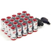 Комплект колесных гаек Volk Racing М12x1,25x45мм Конус для узких отверстий в дисках (Красные)