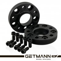 GETMANN | Колесная проставка-адаптер 25мм PCD 5x112 DIA 66.6 с футорками 14x1.5 для Audi, Mercedes-Benz, Porsche (Кованая)