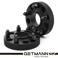 GETMANN | Колёсная проставка-адаптер 30мм PCD 5x127 DIA 71.6 со шпильками 14x1.5 для Jeep, Dodge (Кованая)