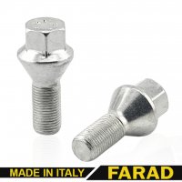 Болт колесный  М16x1.5x30 мм Конус Цинк Ключ 21 FARAD 