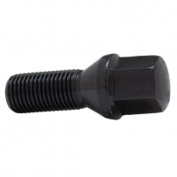 Болт колесный М14x1.5x28мм Конус Ключ 17 (Alfa Romeo, BMW, Fiat, Citroen, Saab, Peugeot, Renault, Volvo) Черный Хром