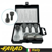 Болты секретки FARAD M12x1.25x22 мм Конус | Jeep | 2 ключа на 17 | Серия STARLOCK