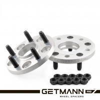 GETMANN | Колесная проставка-адаптер 15мм PCD 5x114.3 DIA 64.1 со шпильками 12x1.5 для Acura, Honda, Land Rover (Кованая)