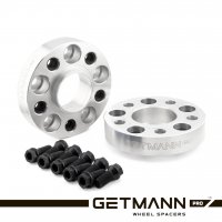 GETMANN | Колесная проставка-адаптер 30мм PCD 5x130 DIA 71.6 с футорками 14x1.5 для Audi, Porsche, Volkswagen (Кованая)