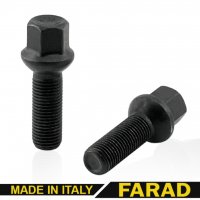 Болт колесный  М14x1.5x37 мм Сфера R13 Чорный Цинк Ключ 17 FARAD 