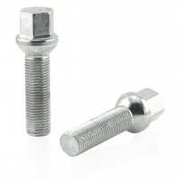 Болт колесный М14x1.5x45мм Сфера Audi, Seat, Skoda, Mercedes-Benz, Volkswagen (Удлиненный) Хром Ключ 17