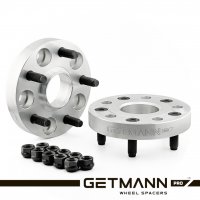 GETMANN | Переходная проставка 25мм с 4х98 DIA 58.6 на 5х112 DIA 57.1 со шпильками 12x1.5 (Кованый алюминий)
