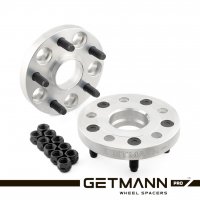 GETMANN | Переходная проставка 50мм с 4х98 DIA 58.6 на 4х114.3 DIA 67.1 со шпильками 12x1.5 (Кованый алюминий)