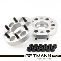 Колёсная проставка-адаптер 25мм PCD 6x139.7 DIA 106.1 со шпильками 12x1.5 для Toyota Land Cruiser Prado, Lexus (Кованый алюминий)