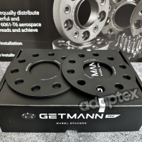 GETMANN | Колесная проставка 5мм PCD 5x114.3 DIA 60.1 для Geely, Lexus, Suzuki, Toyota (Черная)