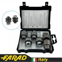 Гайки секретки FARAD M12x1.5x39 мм Прессшайба | Jaguar | 2 ключа на 21 | Серия GALAXYLOCK