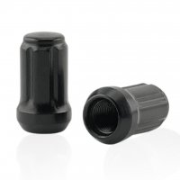 Колесная гайка M12x1,5x35мм Конус под 6 лучей (Черная) для узких отверстий в дисках