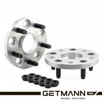 GETMANN | Переходная проставка 15мм с 5x100 DIA 56.1 на 5x114.3 DIA 73.1 со шпильками 12x1.25 (Кованый алюминий)