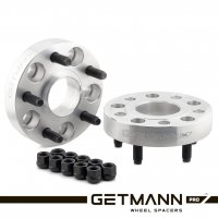 GETMANN | Переходная проставка 30мм с 5x100 DIA 56.1 на 5x114.3 DIA 67.1 со шпильками 12x1.25 (Кованый алюминий)