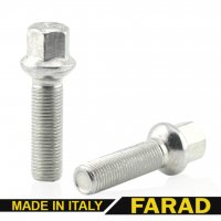 Болт колесный Mercedes М14x1,5x55мм Сфера R14 Цинк Ключ 17 Farad (Италия) Удлиненный