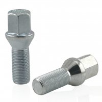 Болт колесный М14x1.25x28мм Конус Цинк Ключ 17 (BMW, Mini) под оригинальные диски