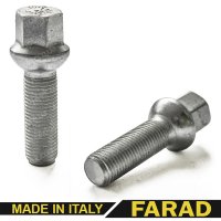 Болт колесный Mercedes М12x1.5x40мм Сфера Цинк Ключ 17 (A, C, CLC, CLK, E, SL, SLK, Vaneo, 190, 200) Farad (Италия)