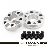 GETMANN | Переходная проставка-адаптер 30мм с 5x120 DIA 74.1 на 5x112 DIA 66.6 с футорками 14x1.25 (Кованый алюминий)