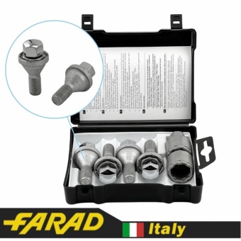 Болты секретки FARAD M12x1.25x22 мм Конус | Jeep | 2 ключа на 17 | Серия GALAXYLOCK