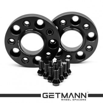 GETMANN | Колесная проставка-адаптер 25мм PCD 5x112 DIA 57.1 с футорками 14x1.5 для Audi, Seat, Skoda, Volkswagen (Кованая)
