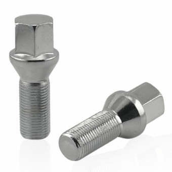 Болт колесный М14x1.5x28мм Конус Хром Ключ 17 (Alfa Romeo, BMW, Fiat, Citroen, Saab, Peugeot, Renault, Volvo)
