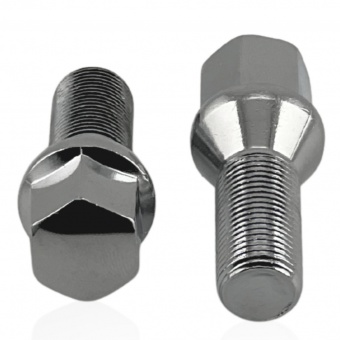 Болт колесный М14x1.25x28мм Конус Хром Ключ 17 (BMW, Mini) под оригинальные диски