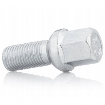 Болт колесный под железный диск Mercedes М12x1.5x24мм Сфера Цинк Ключ 17