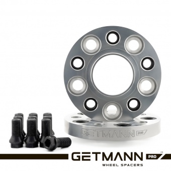 GETMANN | Переходная проставка 20мм с 4x100 DIA 56.1 на 4x108 DIA 63.4 с футорками 12x1.5 (Кованый алюминий)
