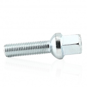 Болт колесный М12x1.5x40мм Сфера Цинк Ключ 17 (Audi, Seat, Skoda, Volkswagen) Удлиненный