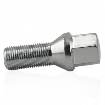 Болт колесный М14x1.25x28мм Конус Хром Ключ 17 (BMW, Mini) под оригинальные диски