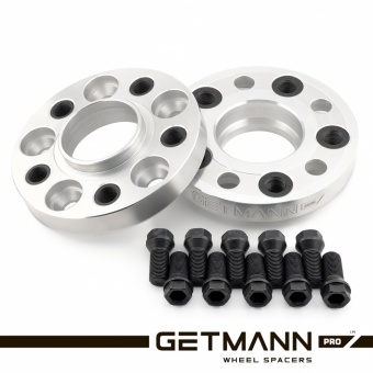 GETMANN | Переходная проставка 20мм с 4x100 DIA 56.1 на 4x108 DIA 63.4 с футорками 12x1.5 (Кованый алюминий)