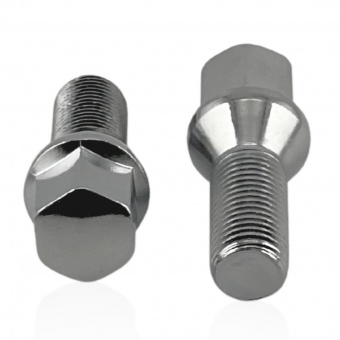 Болт колесный М14x1.5x28мм Конус Хром Ключ 17 (Alfa Romeo, BMW, Fiat, Citroen, Saab, Peugeot, Renault, Volvo)
