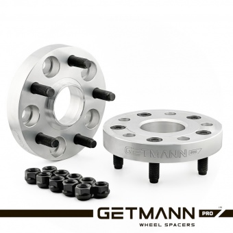 Колесная проставка-адаптер 25мм PCD 5x115 DIA 71.6 со шпильками 14x1.5 Кованая для Dodge Кованый алюминий (Custom series)